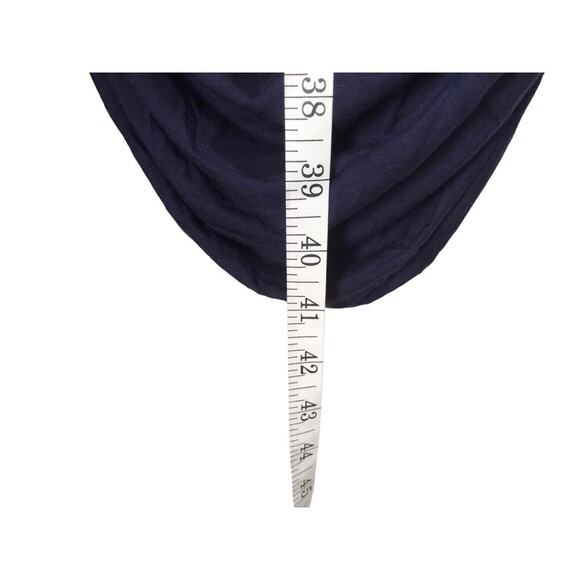 Motherhood Maternity Dress Size M Blue Stretch Side Ruched Bodycon Crew Neck - Picture 10 of 10